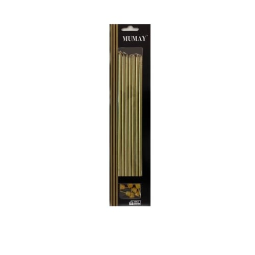 PASTA MUMU 20 CM ALTLIKLI METALİK GOLD 6 LI
