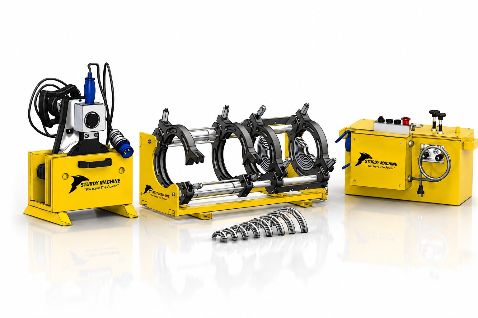 SMB-160 CNC PLASTİK BORU HİDROLİK ALIN KAYNAK MAKİNESİ 40MM-160MM