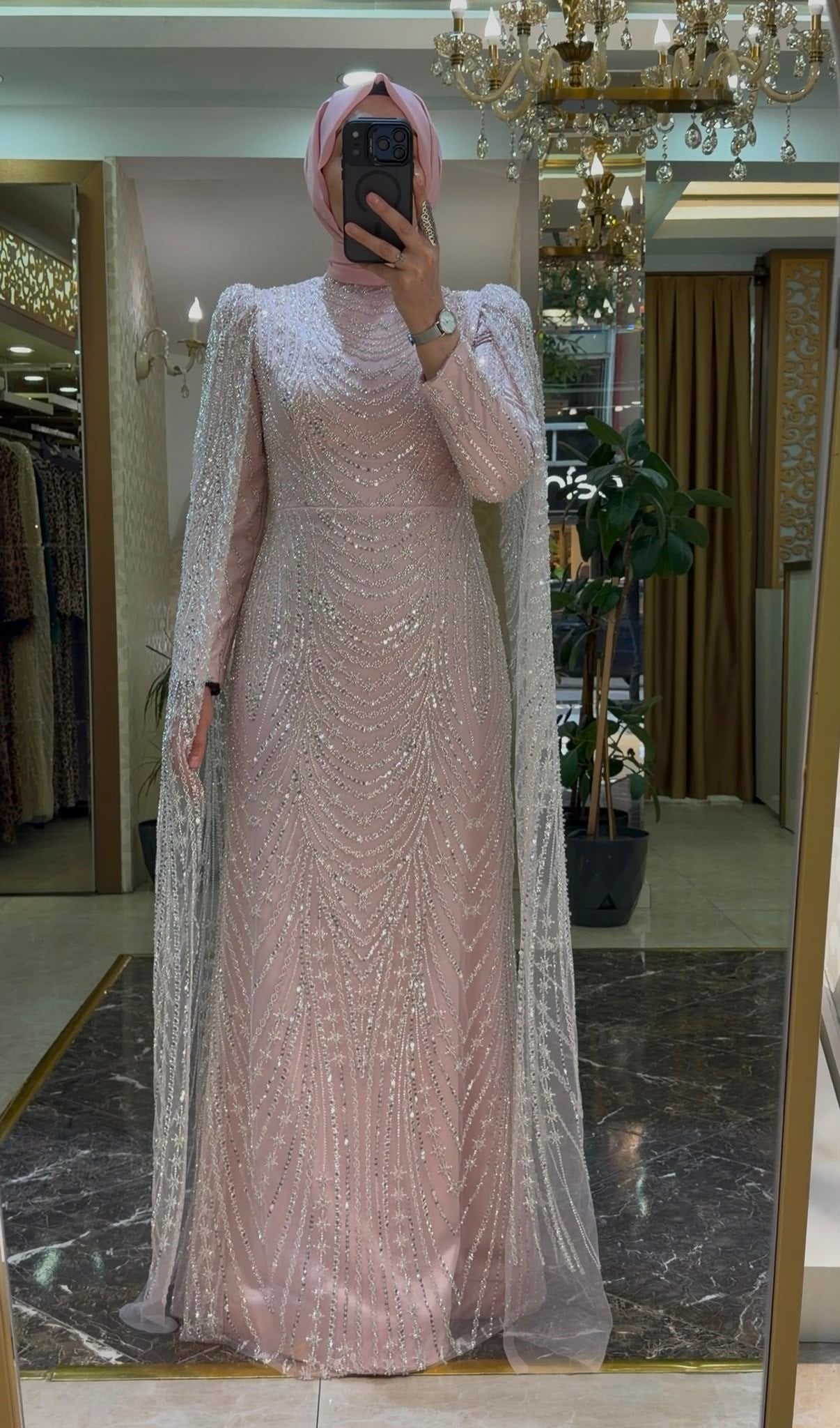 Pınar Şems Royal Abiye Pembe 
