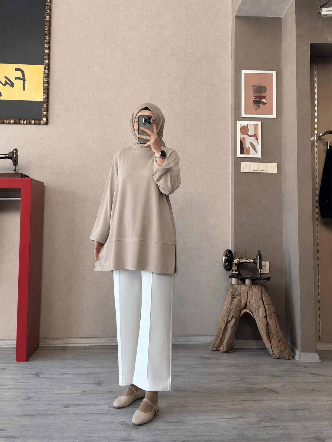 Fiona yandan yırtmaçlı tunik - 1171