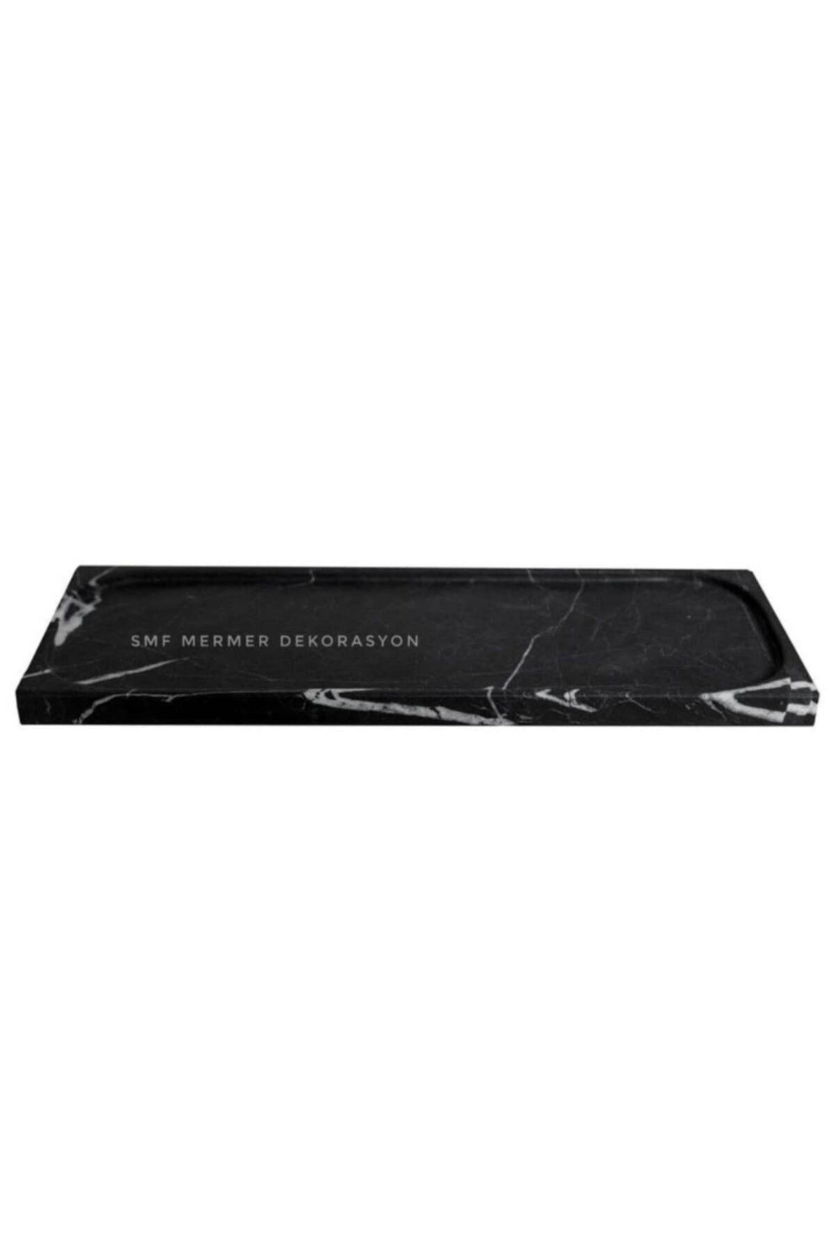 Elisse - Siyah Mermer Sunum Tepsisi 12*35cm 
