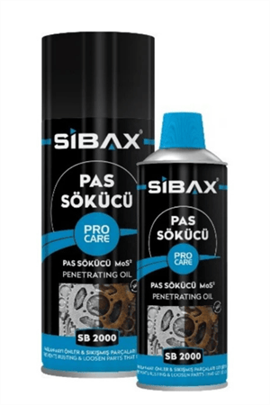 1 ADET-Sibax SB2000 Pas Sökücü Sprey – 400 ml | Hızlı Nüfuz Eden Yağlayıcı & Pas Çözücü | Vidalara, Civatalara, Menteşelere ve Metal Parçalara Etkili Bakım Spreyi