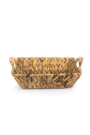 Acar Dikdörtgen Hasır Ekmek Sepetı Kulplu 29x22 Cm