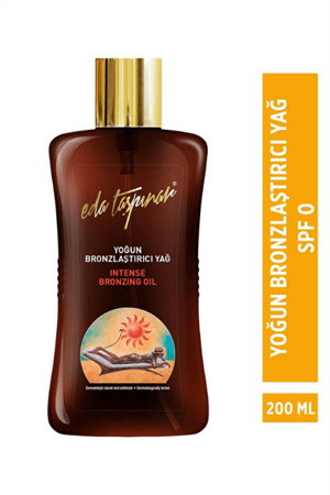 Eda Taşpınar Bronzlaştırıcı Güneş Yağı SPF 15 – Koruyucu ve Işıltılı Bronzluk – 200 ml
