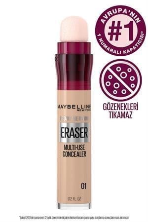 Maybelline Instant Anti-Age Eraser Kapatıcı 01 Light – Çok Amaçlı, Göz Altı & Leke Kapatıcı – 6.8 ml