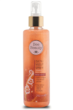 Rose Gold Işıltılı Vücut Spreyi Parfüm