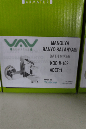 YAY Manolya Serisi Banyo Bataryası M-102 – Dayanıklı, Şık ve Uzun Ömürlü Duş Bataryası