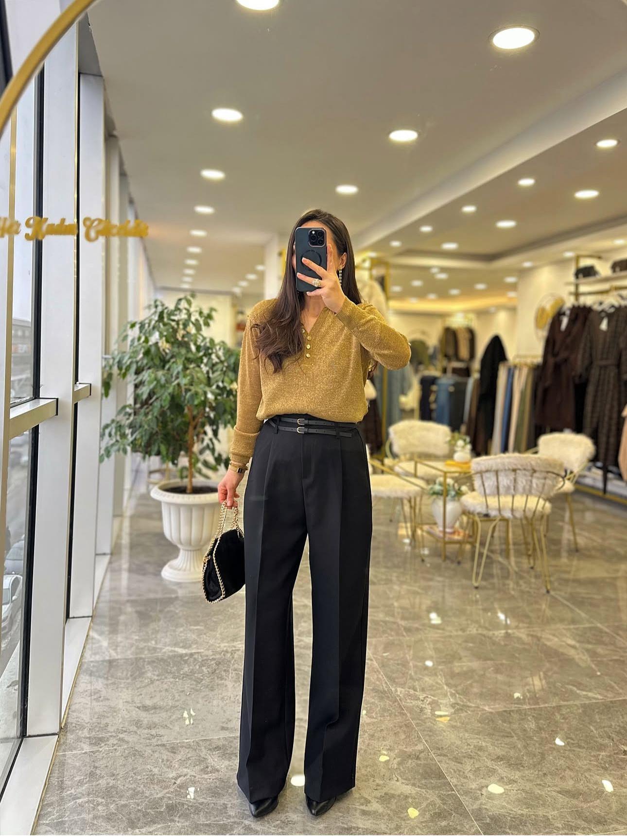 PANTOLONModa MTÇFTKRMLPNTLN5000Çift Kemerli Premium Pantolon
