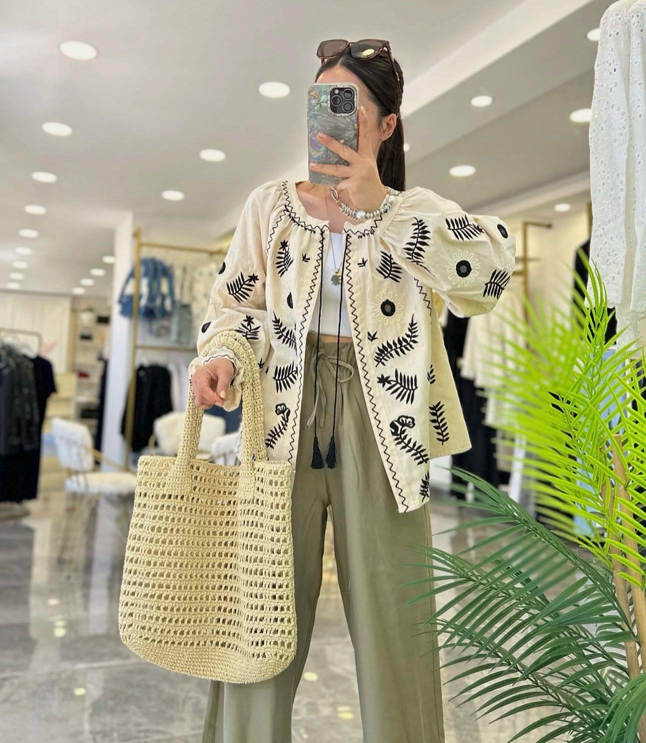 GÖMLEKModa MTGMLK01İşlemeli Gömlek