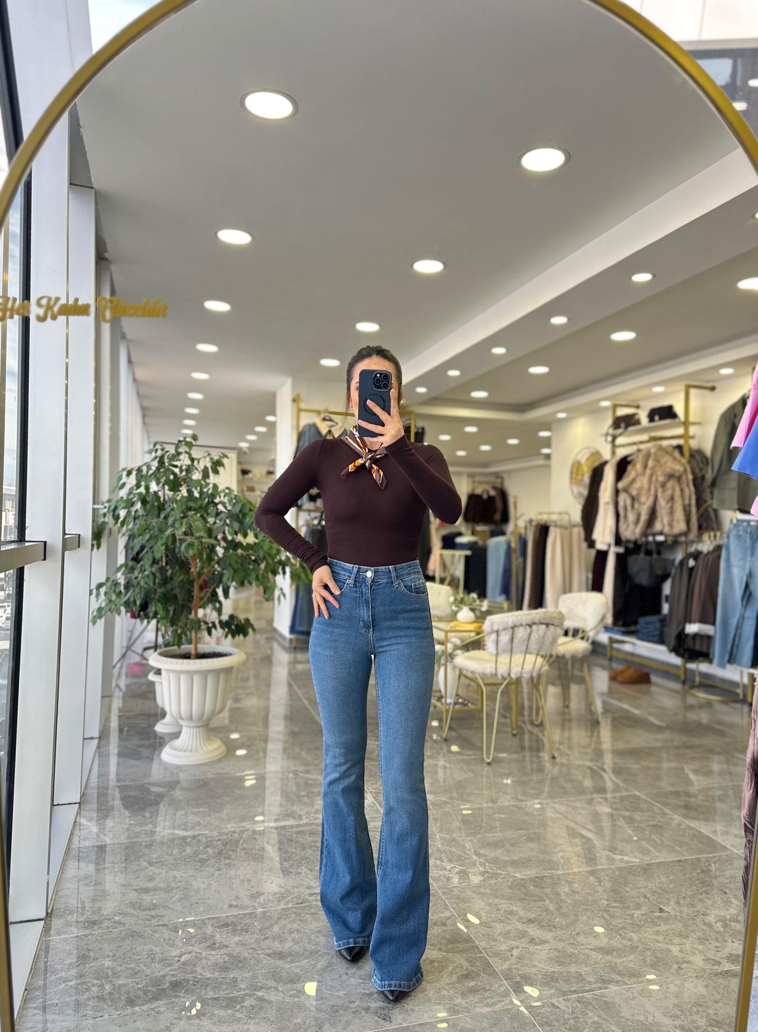 JEANModa MTİSPNYLJN1000İspanyol Jean Açık Mavi 