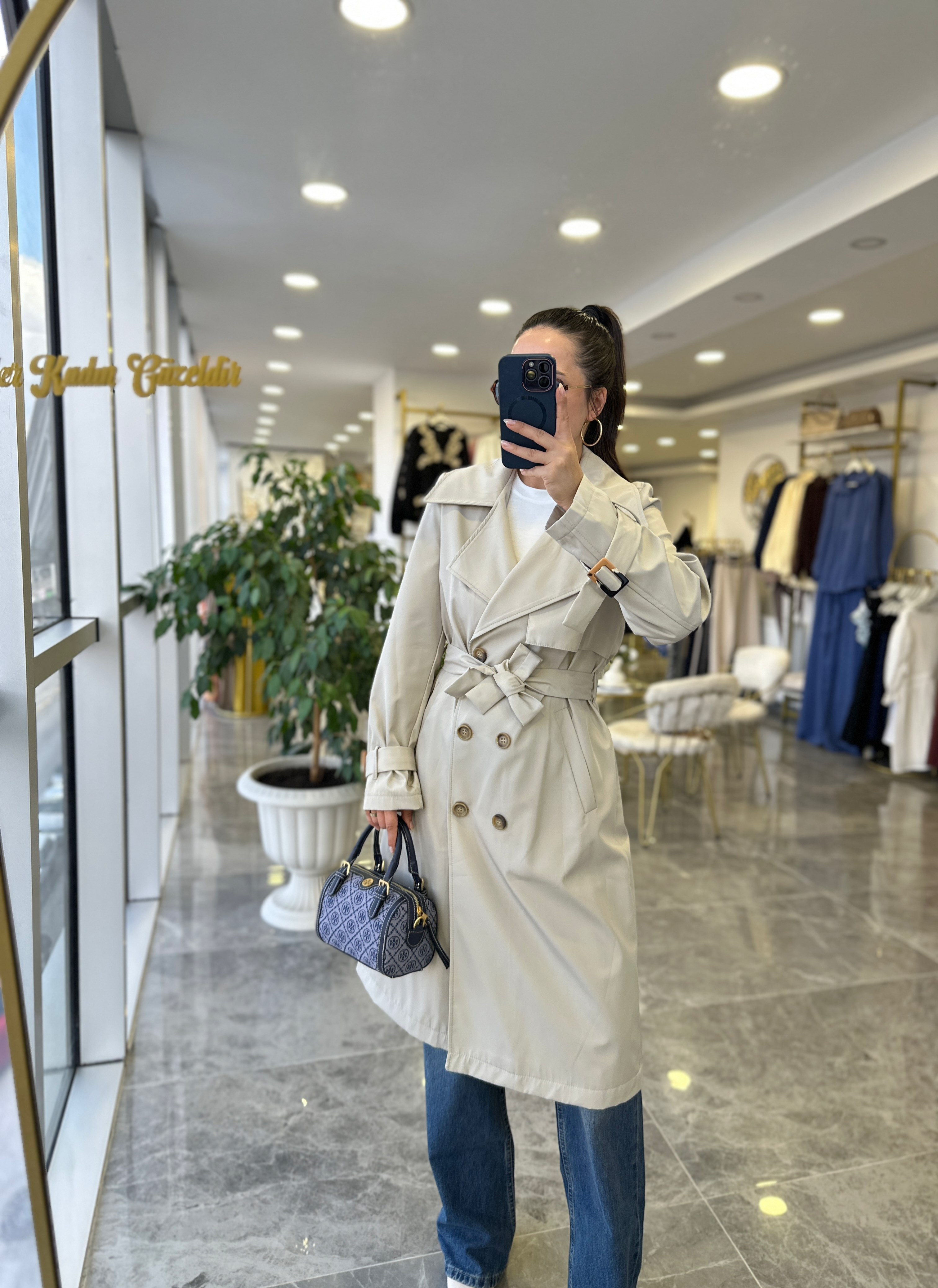 TRENÇKOTModa MTMidinytrnkçtt900Klasik Trençkot