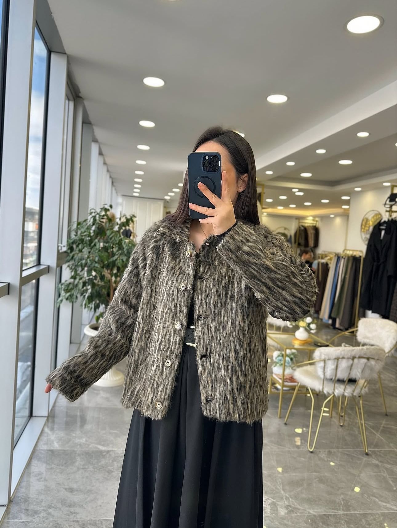 CEKETModa MTLOPRCKTKRK3000Leopar Kürk Ceket