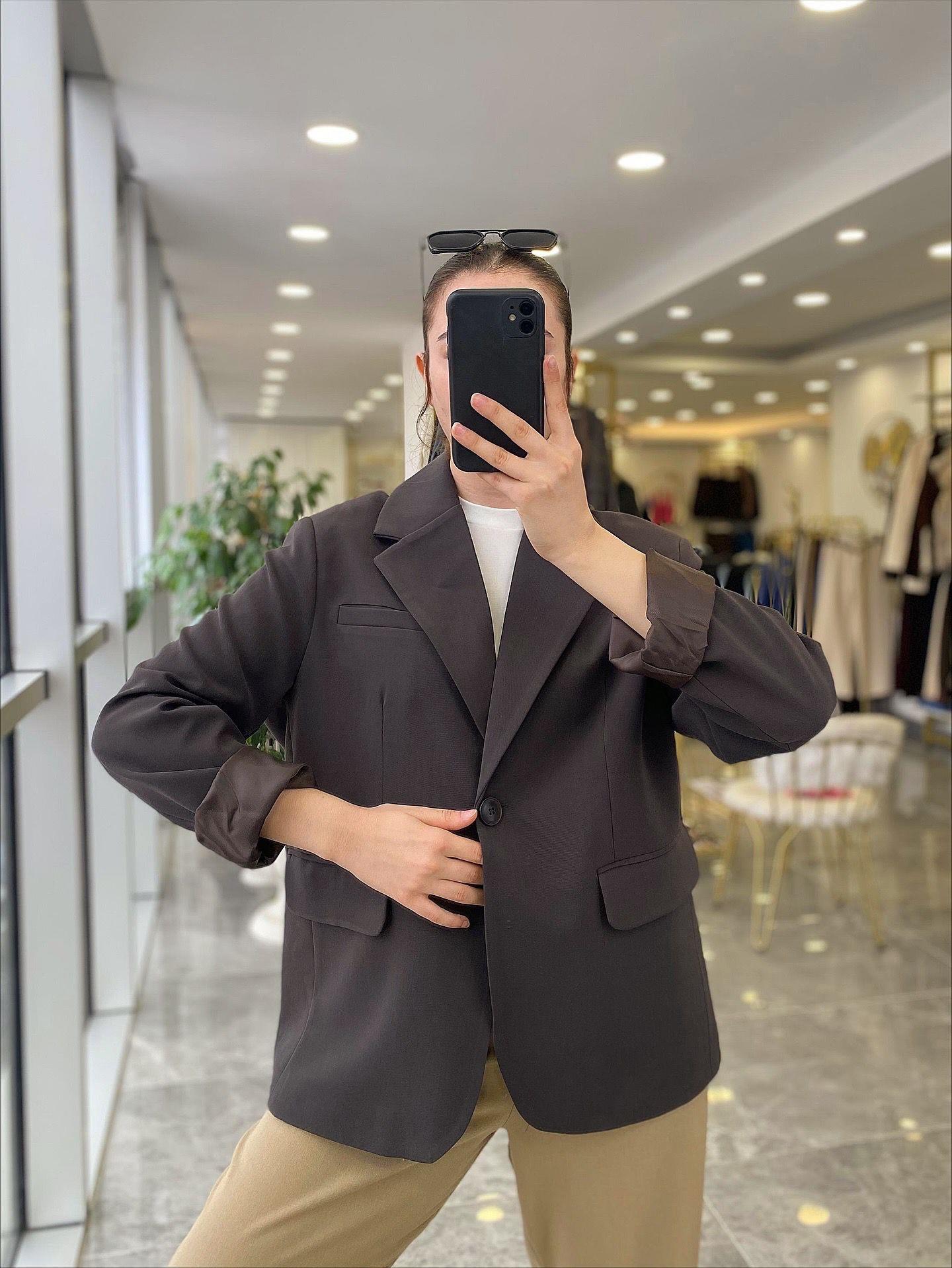 CEKETModa MTMSKLNMDLCKT6500Maskülen Acı Kahve Ceket