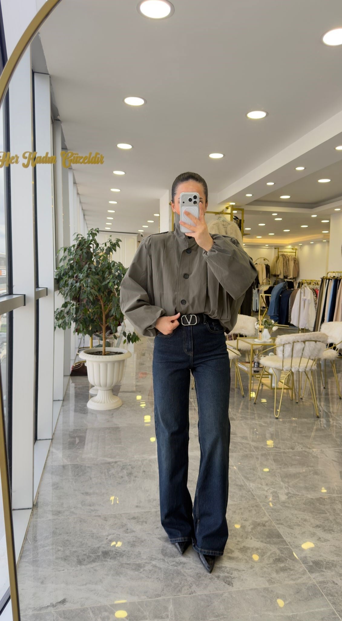 TRENÇKOTModa MTTSRMTRRNKTHK3999Tasarım Haki Trençkot