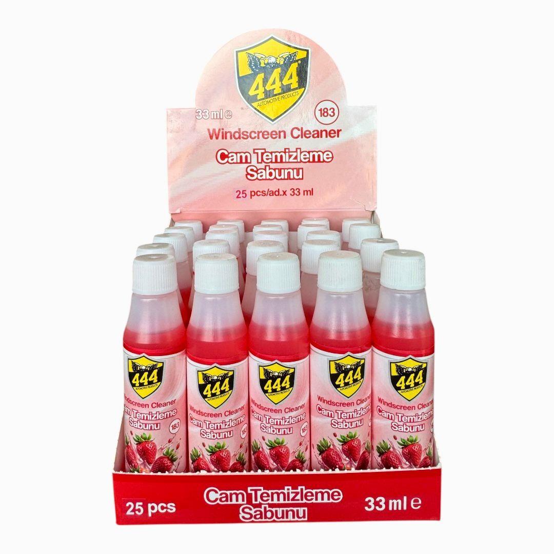 444 Cam Sbunu 33 ml Çilek Kokulu x 25 Avantajlı Paket