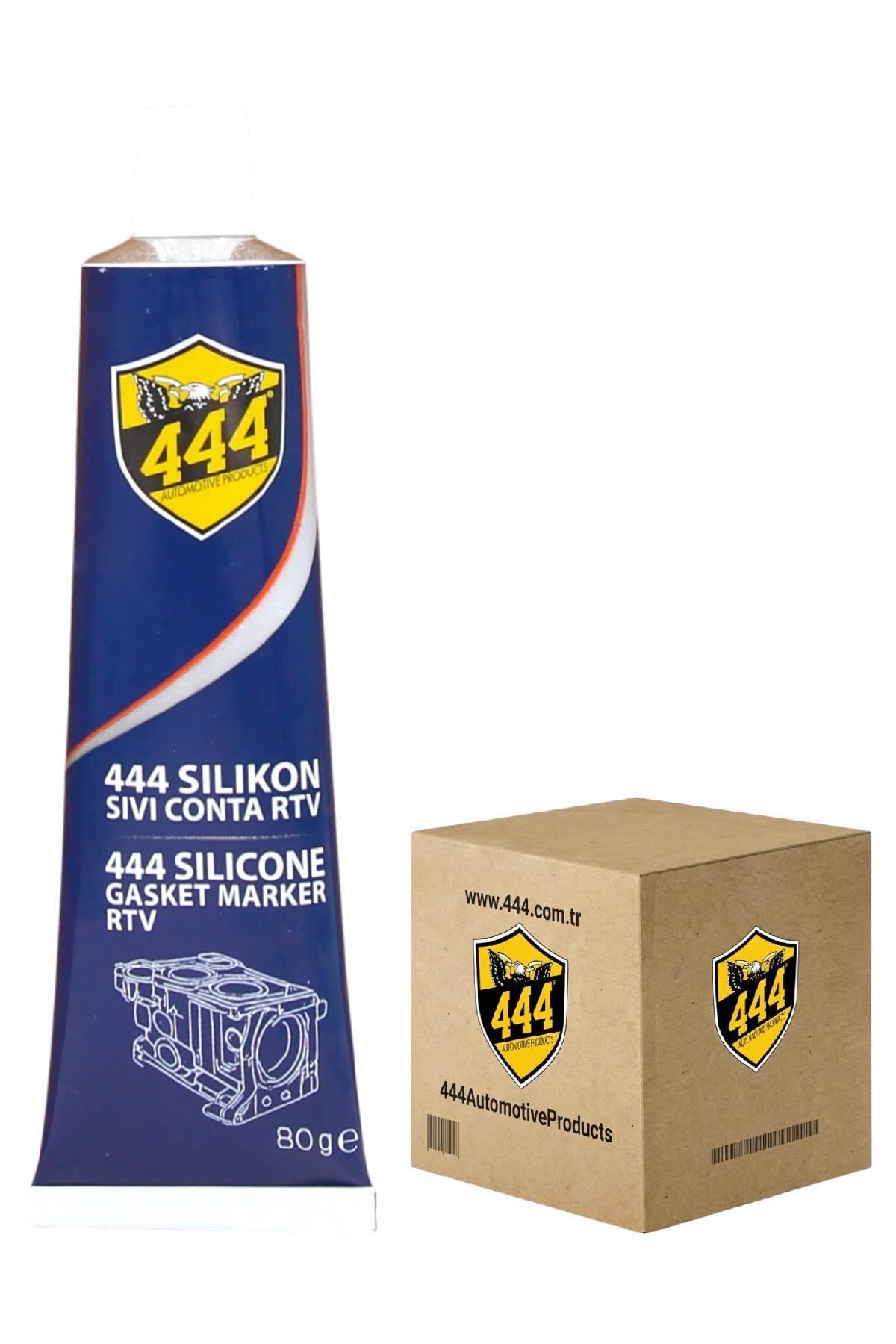 444 Silikon Sıvı Conta RTV 80 gr 12'li- Yüksek Isıya Dayanıklı (+300°C) Motor Contası