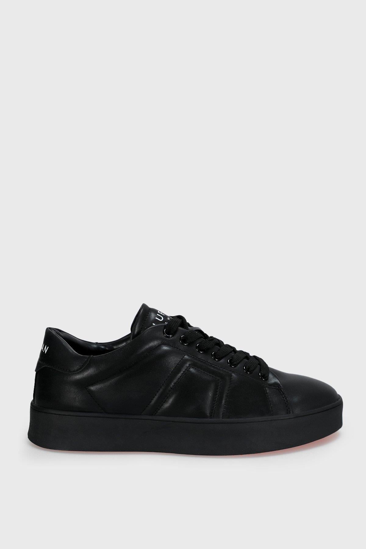 Zeus Erkek Deri Sneaker Ayakkabı Siyah