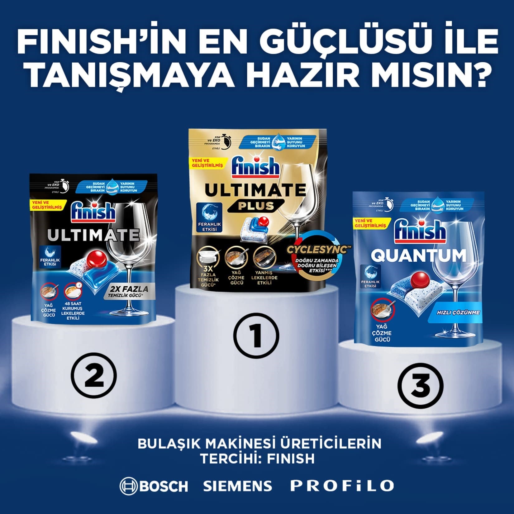 Finish Quantum Bulaşık Makinesi Tableti 36'lı