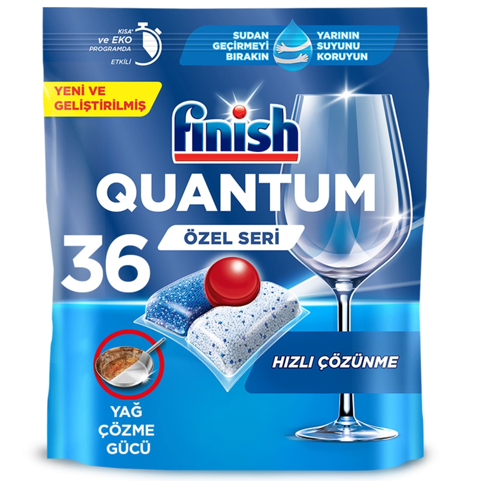 Finish Quantum Bulaşık Makinesi Tableti 36'lı