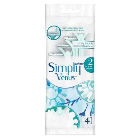 Gillette Venus Simply 2 Kadın Tıraş Bıçağı 4'lü