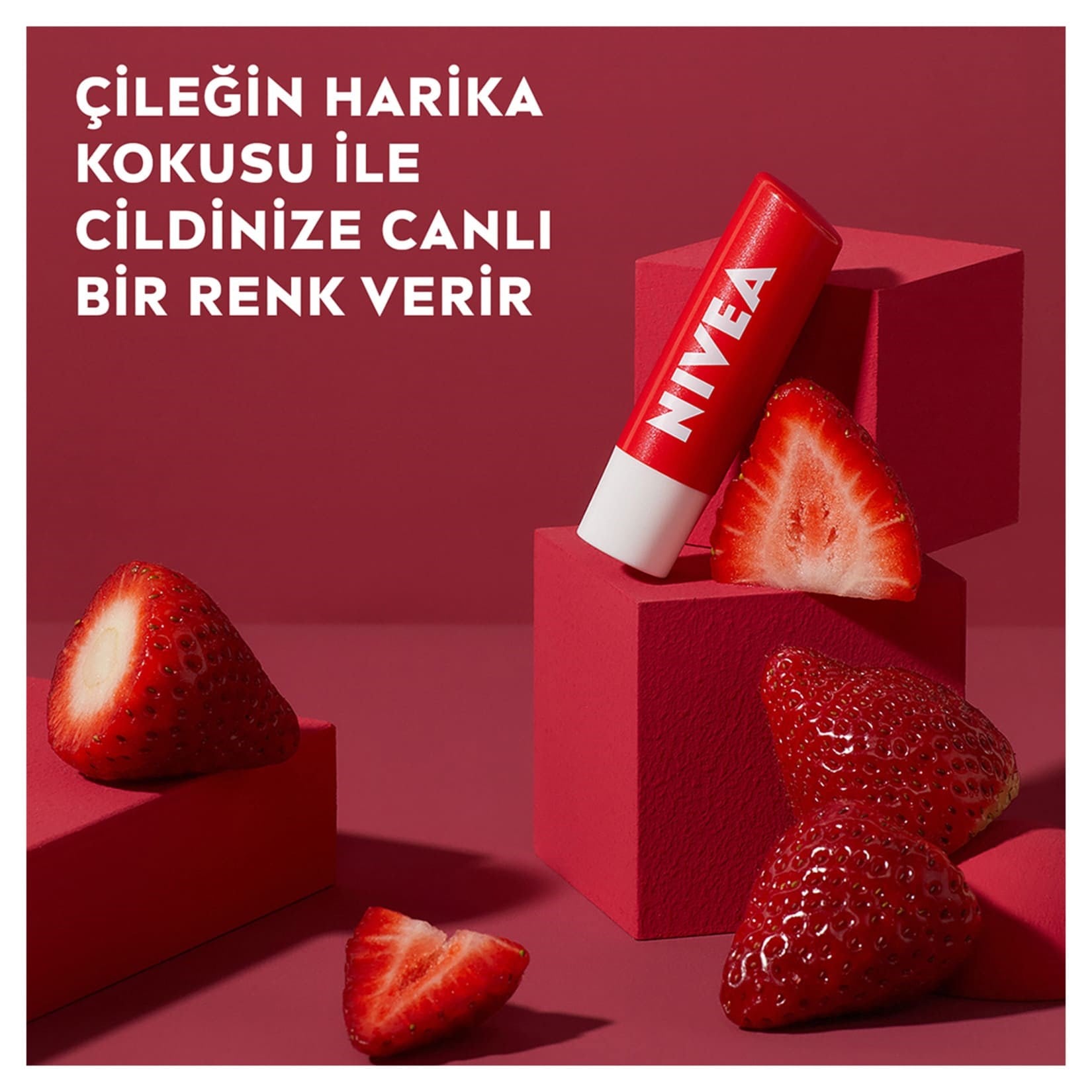 Nivea Dudak Kremi Aromalı Çilek 4,8 g