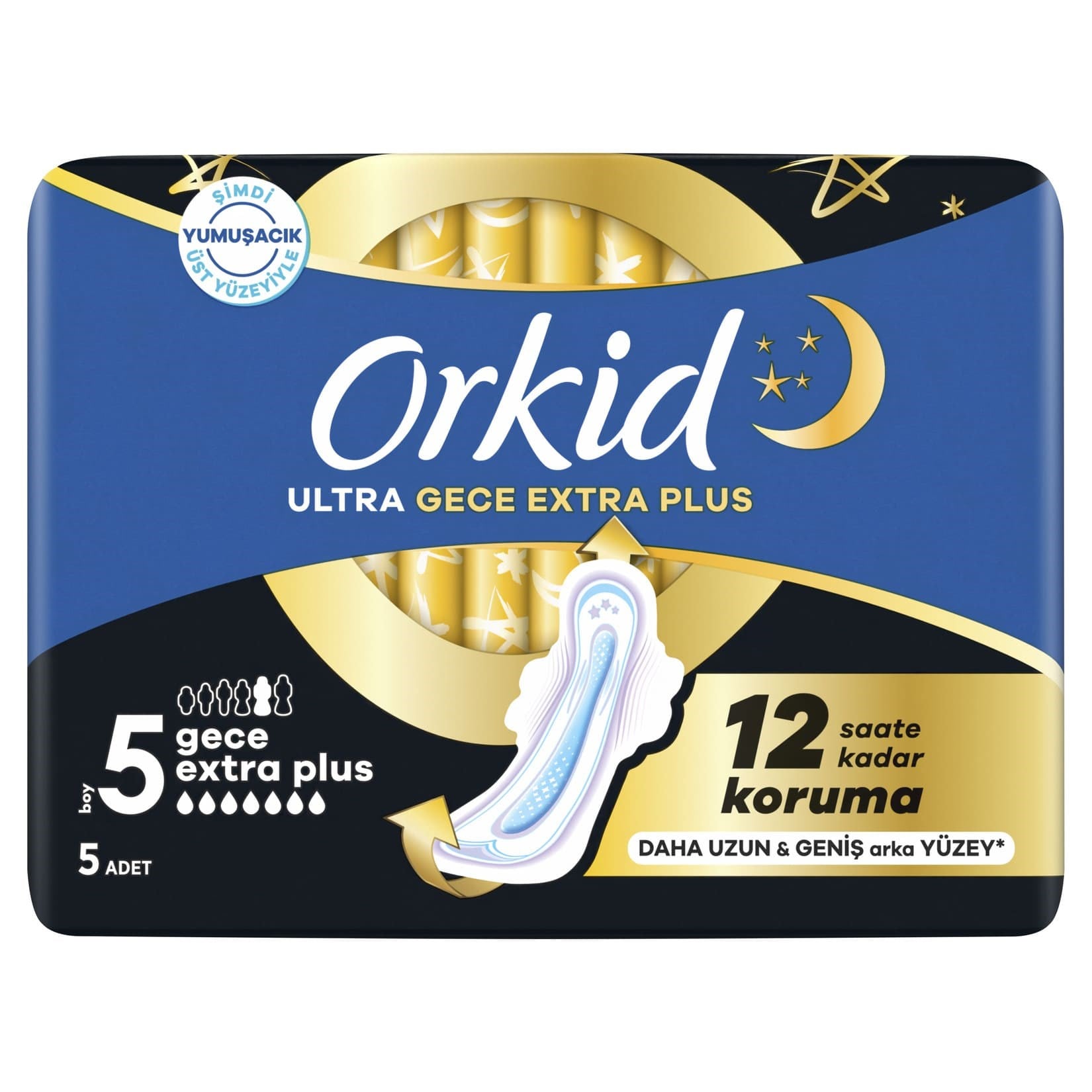 Orkid Hijyenik Ped Ultra 5'li Gece Ekstra Plus