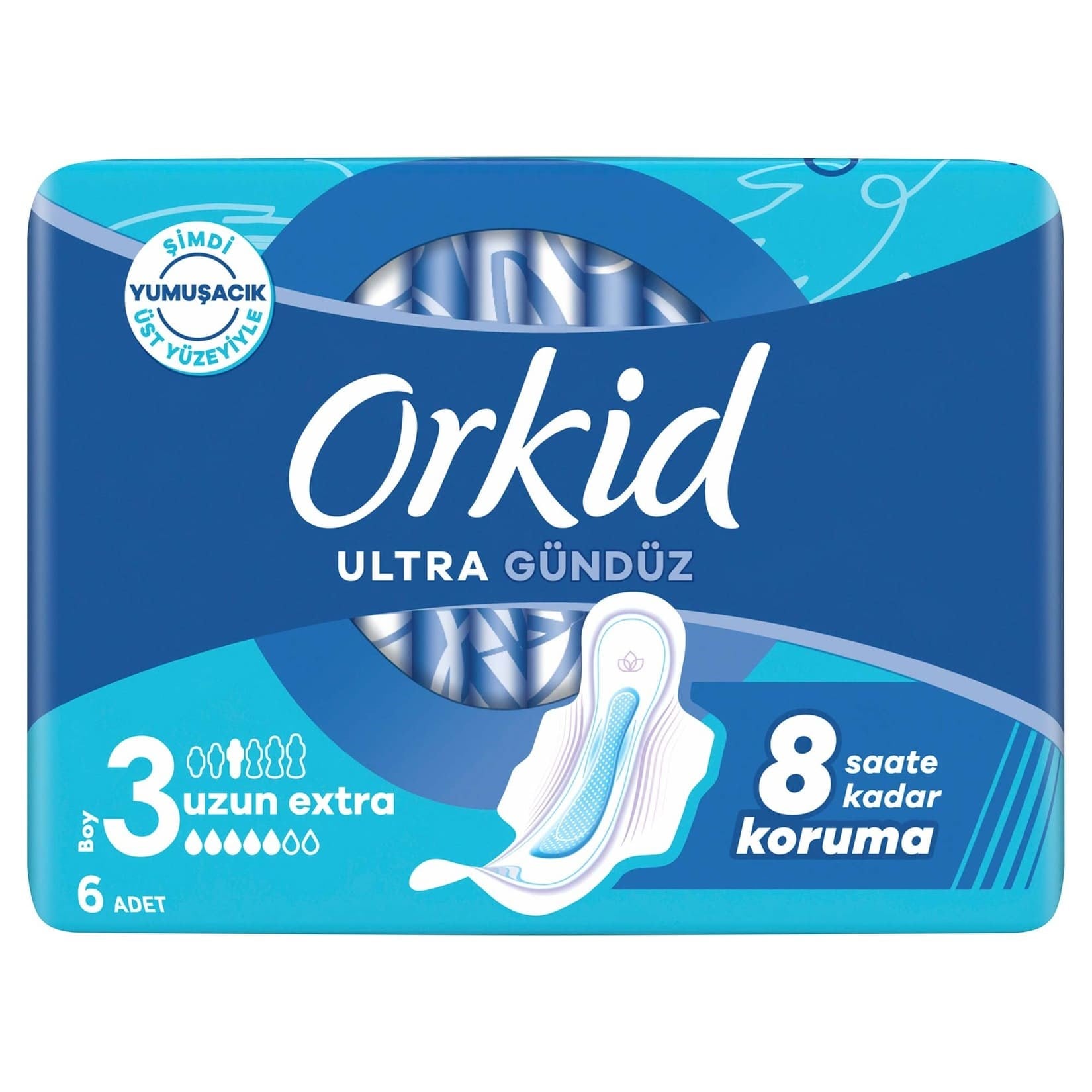 Orkid Hijyenik Ped Ultra Uzun Ekstra Tekli 6'lı