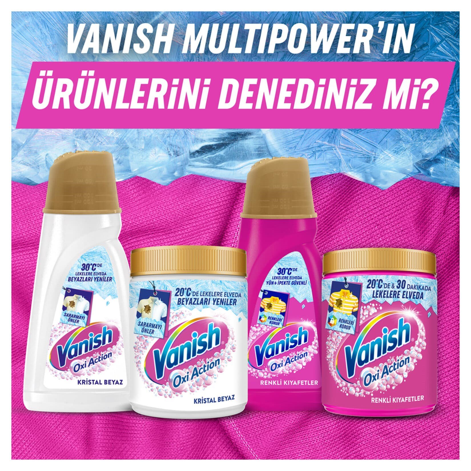 Vanish Kosla Leke Çıkarıcı & Renk Koruyucu 1000 ml