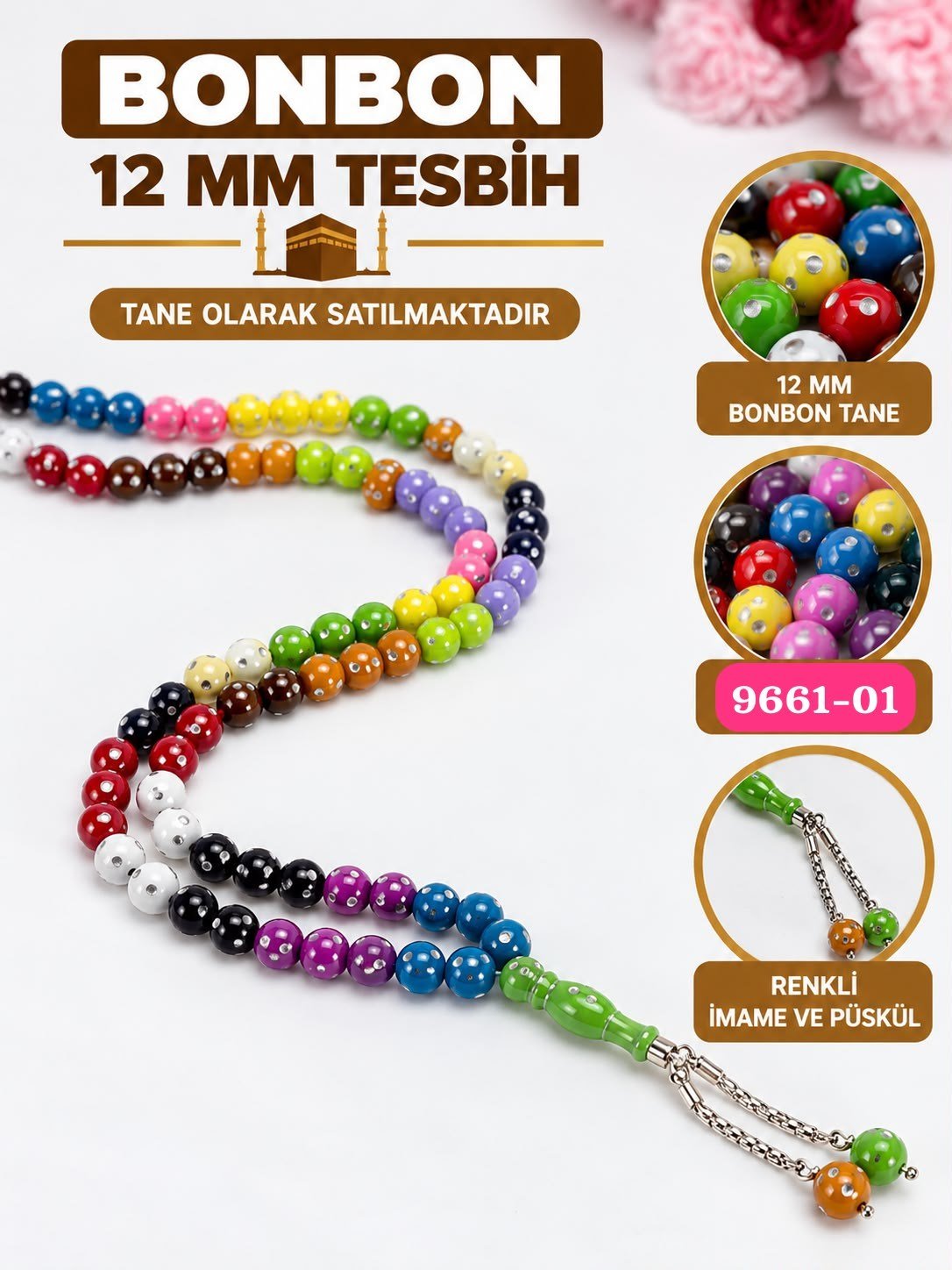 12mm Bonbon Tesbih