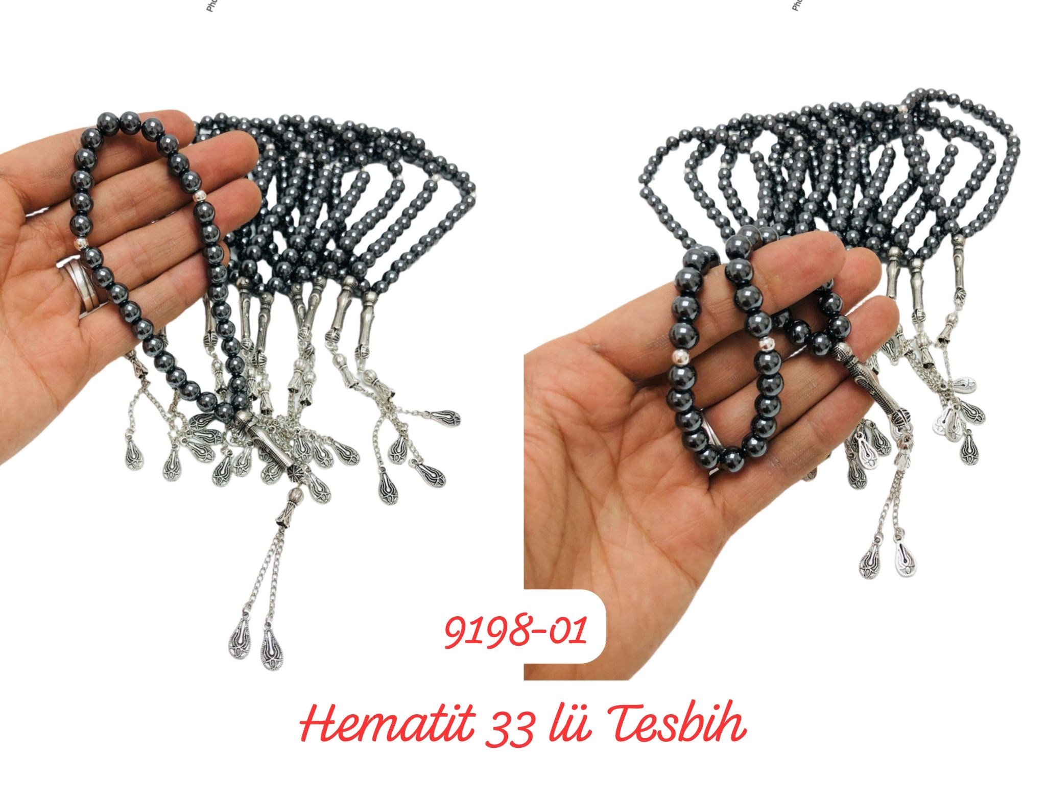 9198 Hematit 33'lü Tesbih