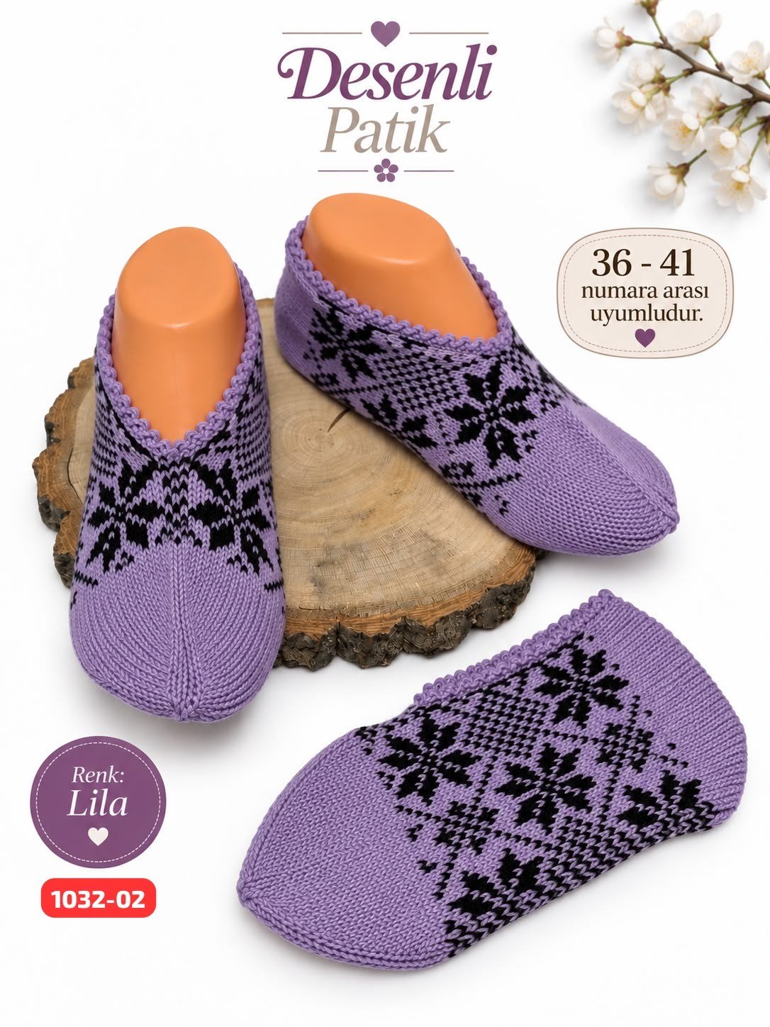 Desenli Patik