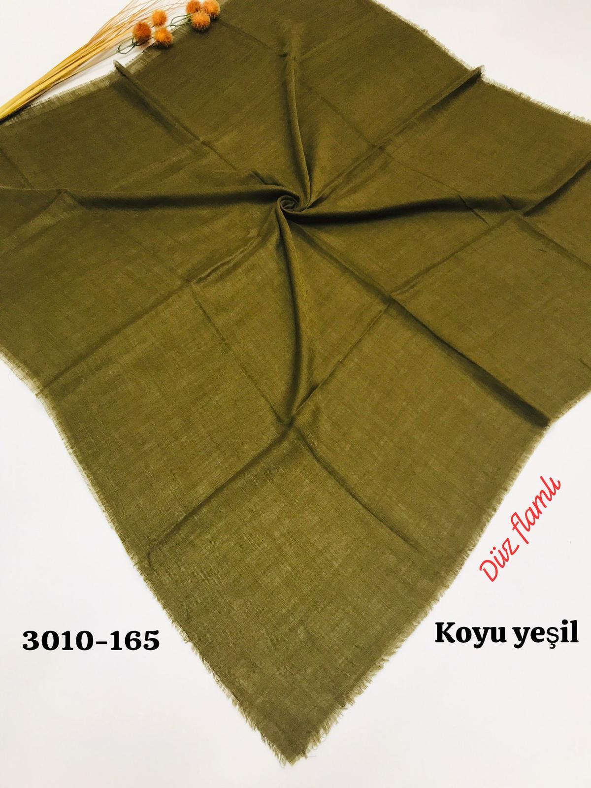 3010 Düz Flamlı Eşarp