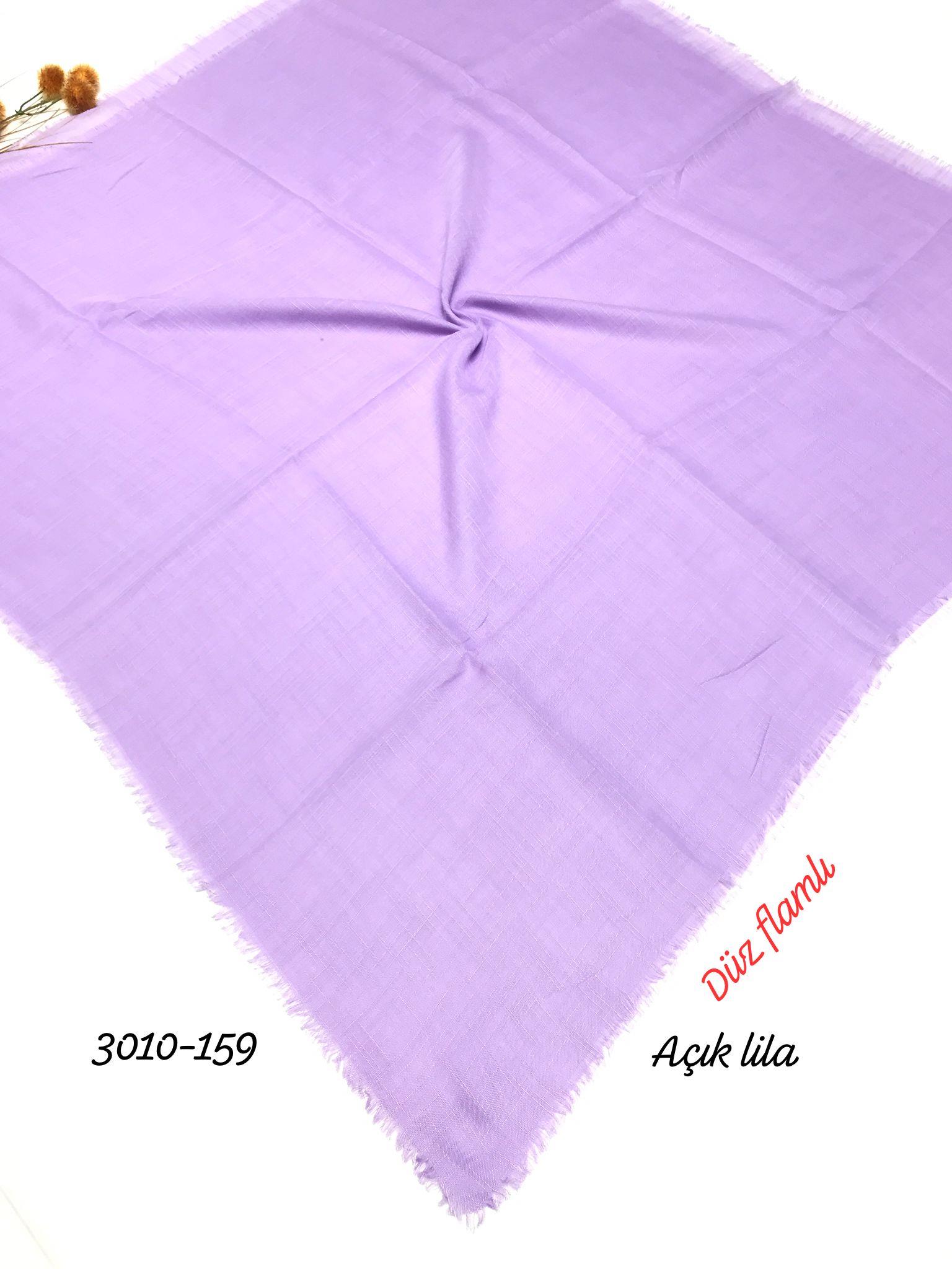 3010 Düz Flamlı Eşarp