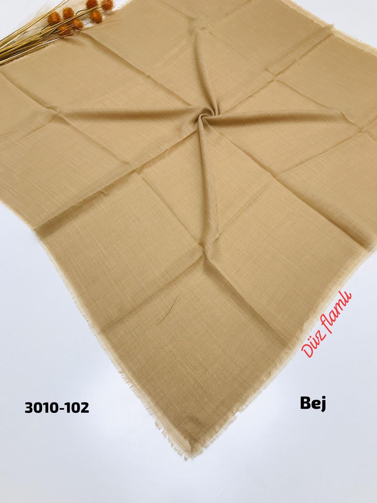 3010 Düz Flamlı Eşarp