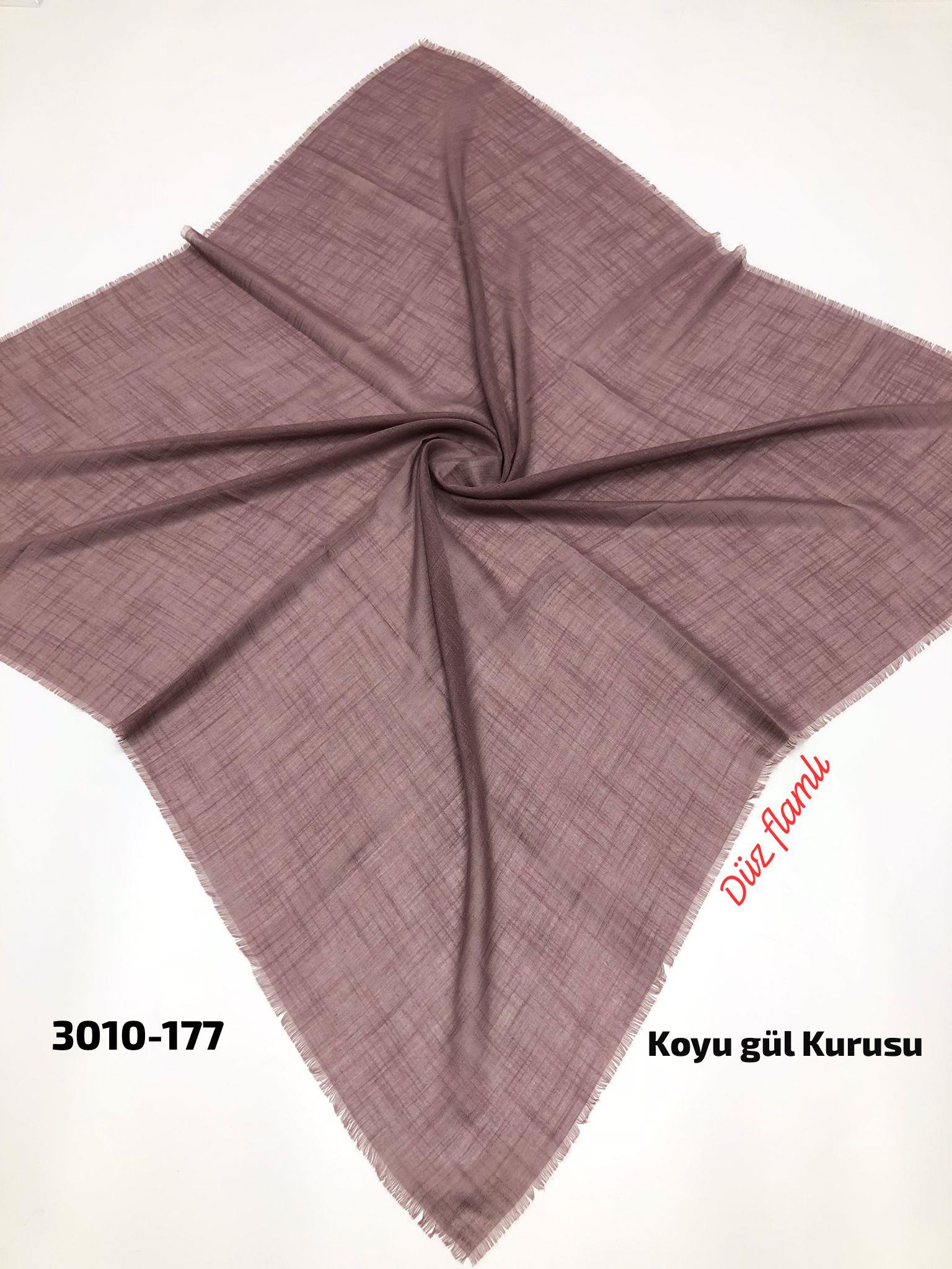 3010 Düz Flamlı Eşarp