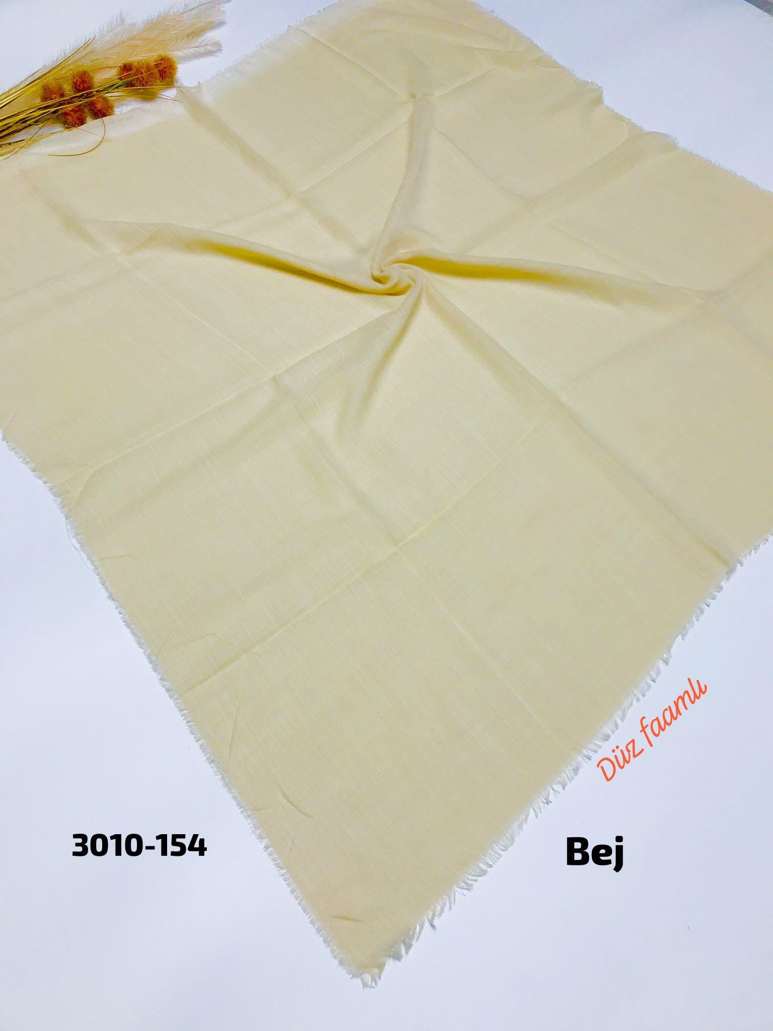 3010 Düz Flamlı Eşarp
