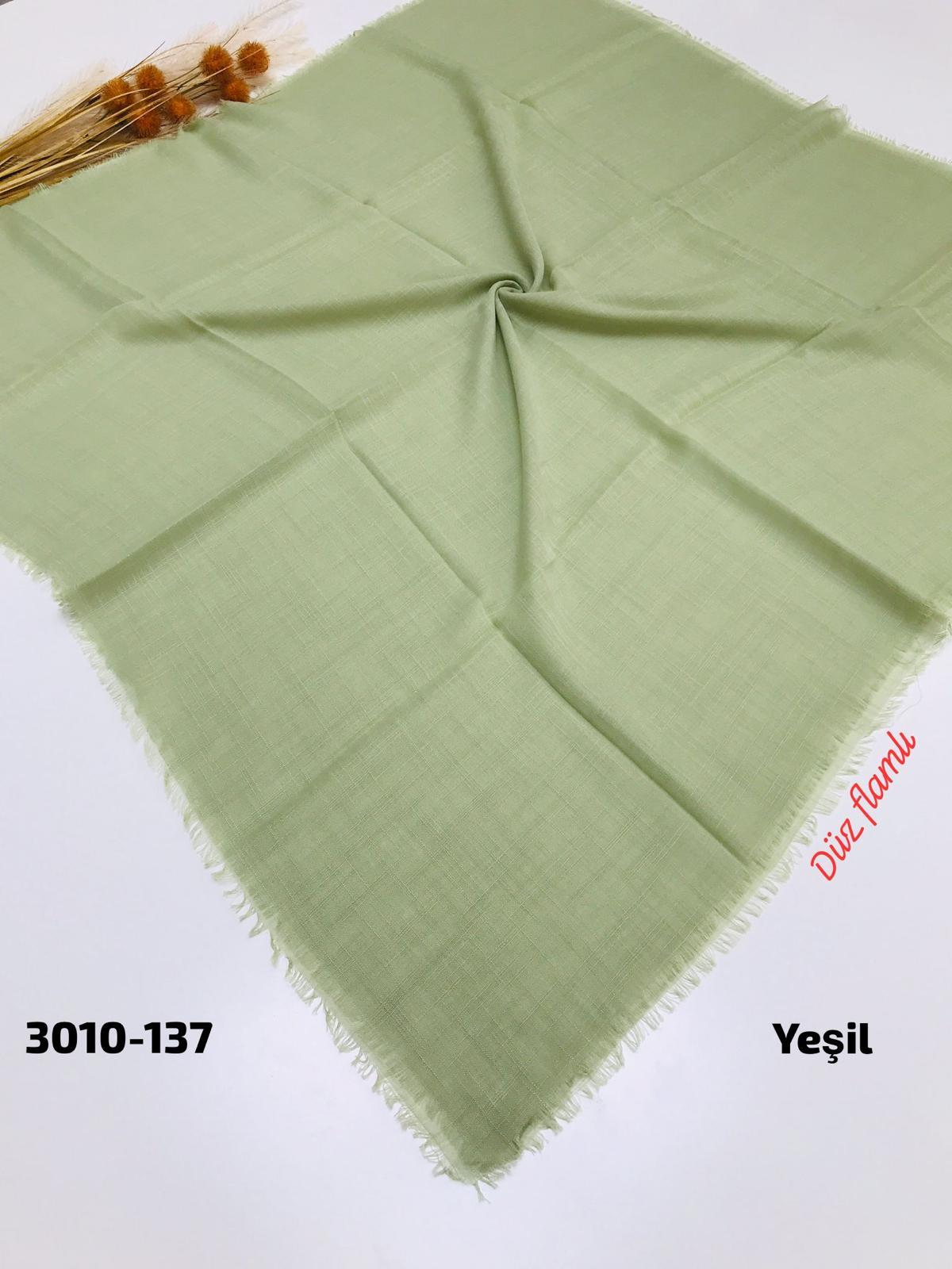 3010 Düz Flamlı Eşarp