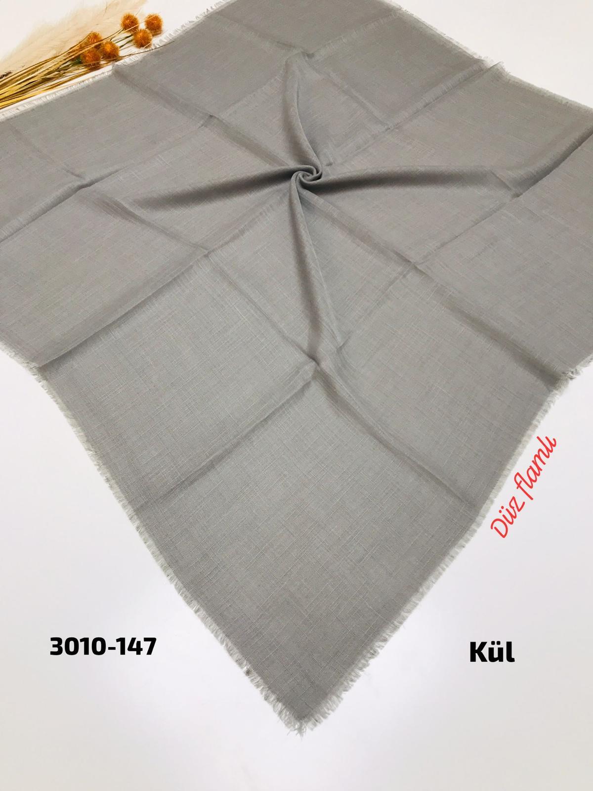 3010 Düz Flamlı Eşarp