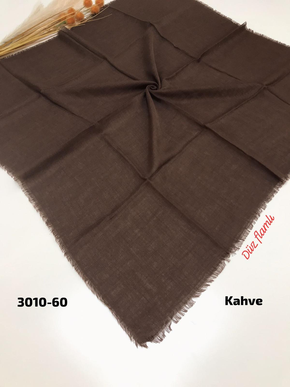 3010 Düz Flamlı Eşarp