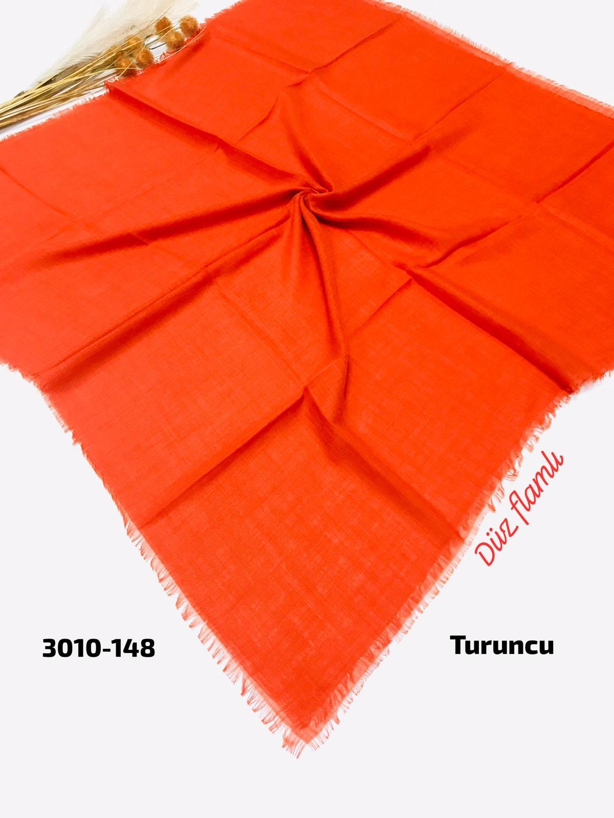 3010 Düz Flamlı Eşarp