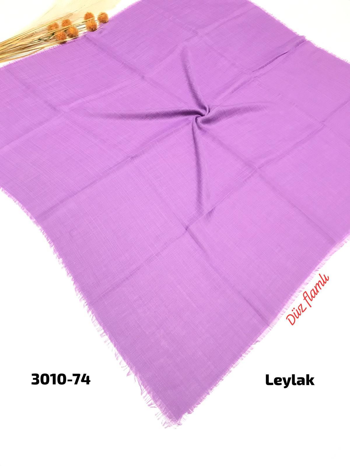 3010 Düz Flamlı Eşarp