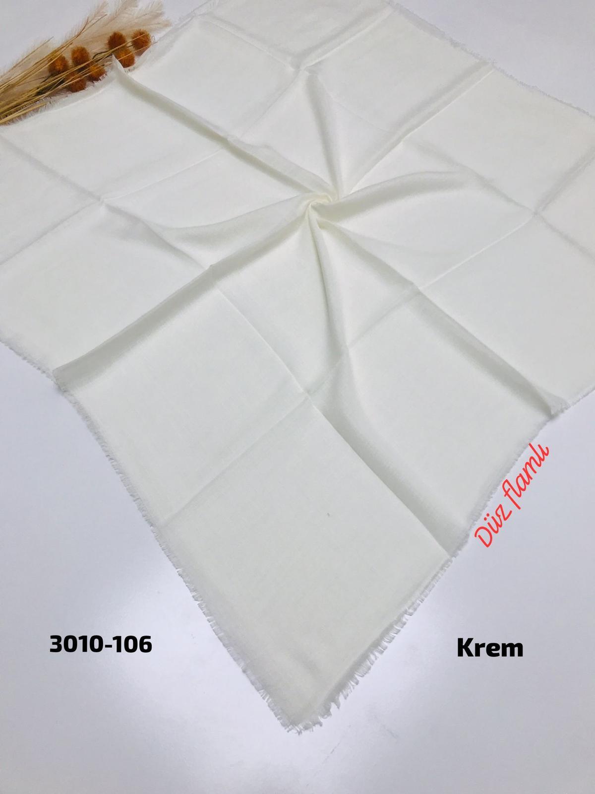 3010 Düz Flamlı Eşarp