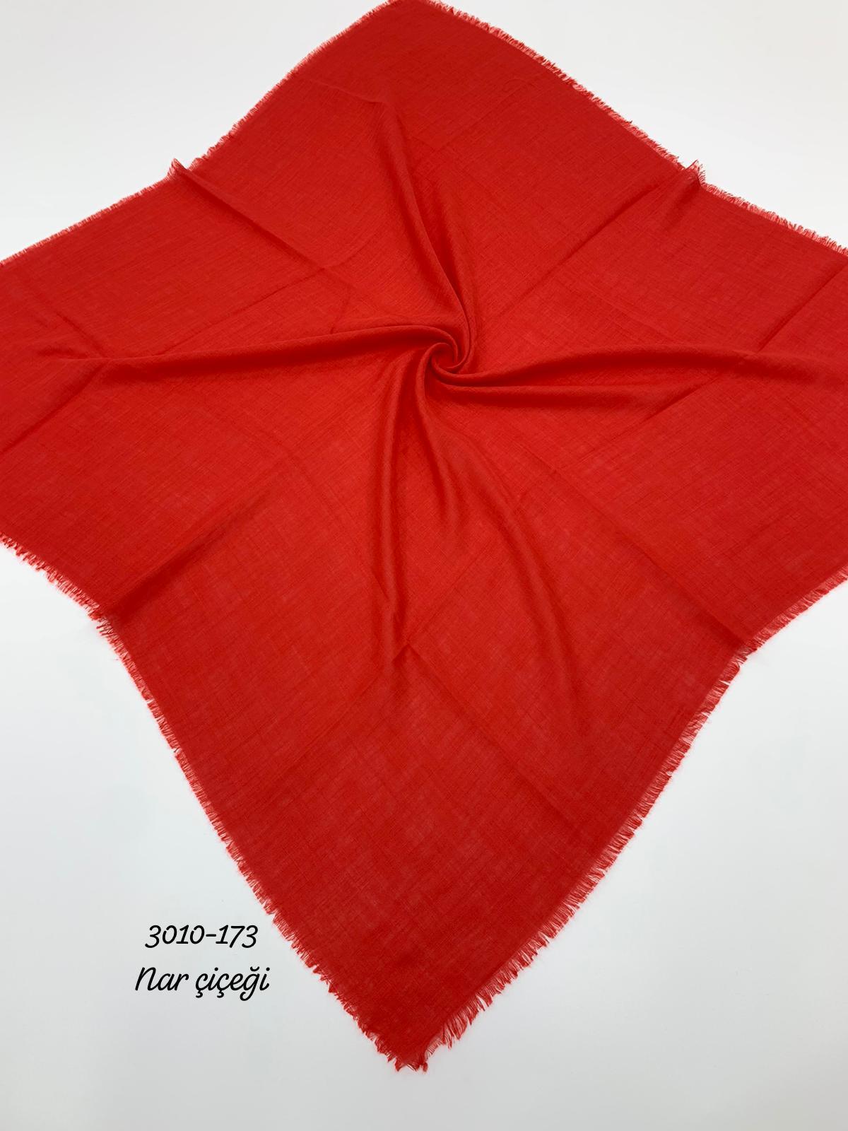3010 Düz Flamlı Eşarp