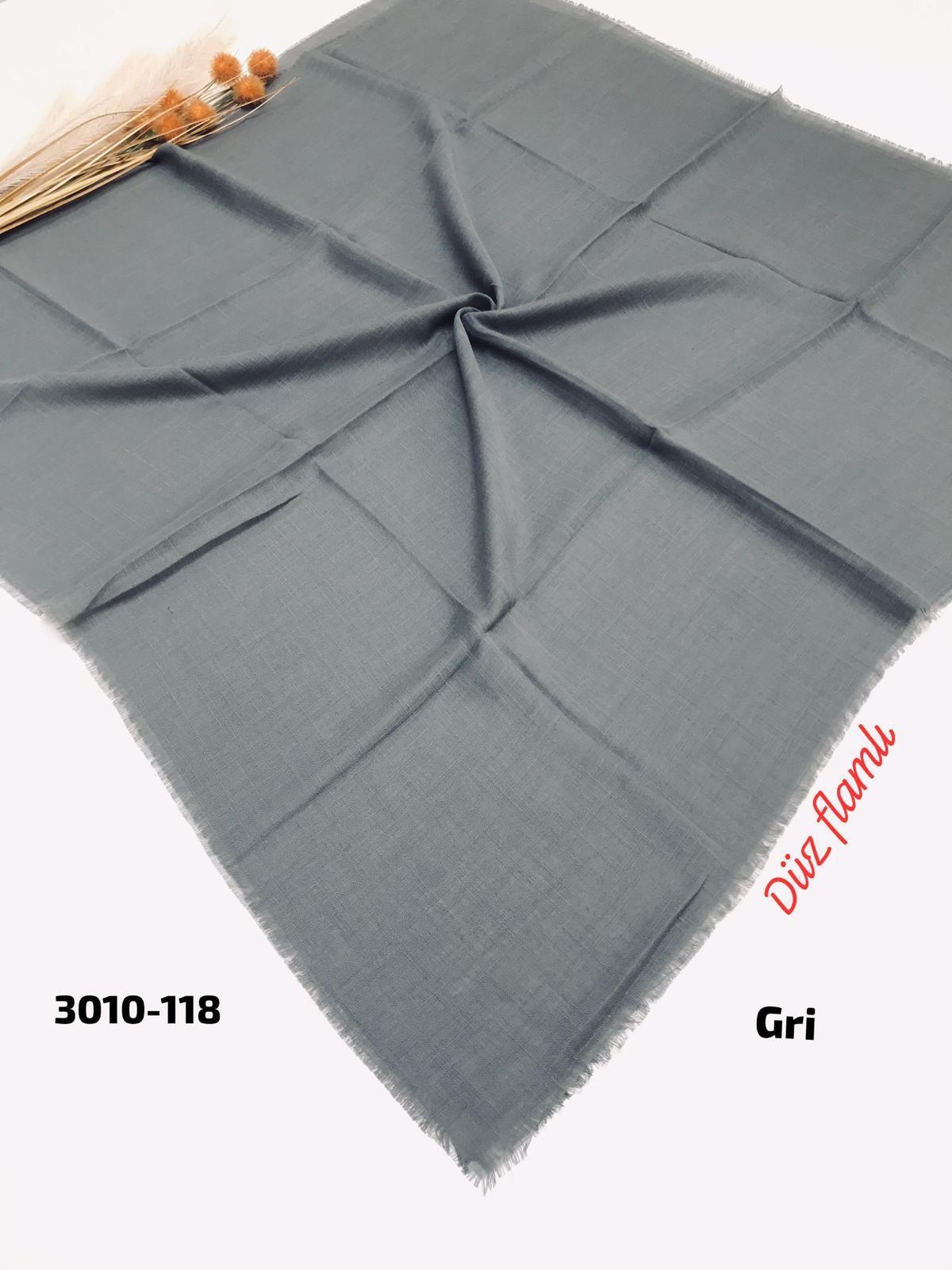 3010 Düz Flamlı Eşarp