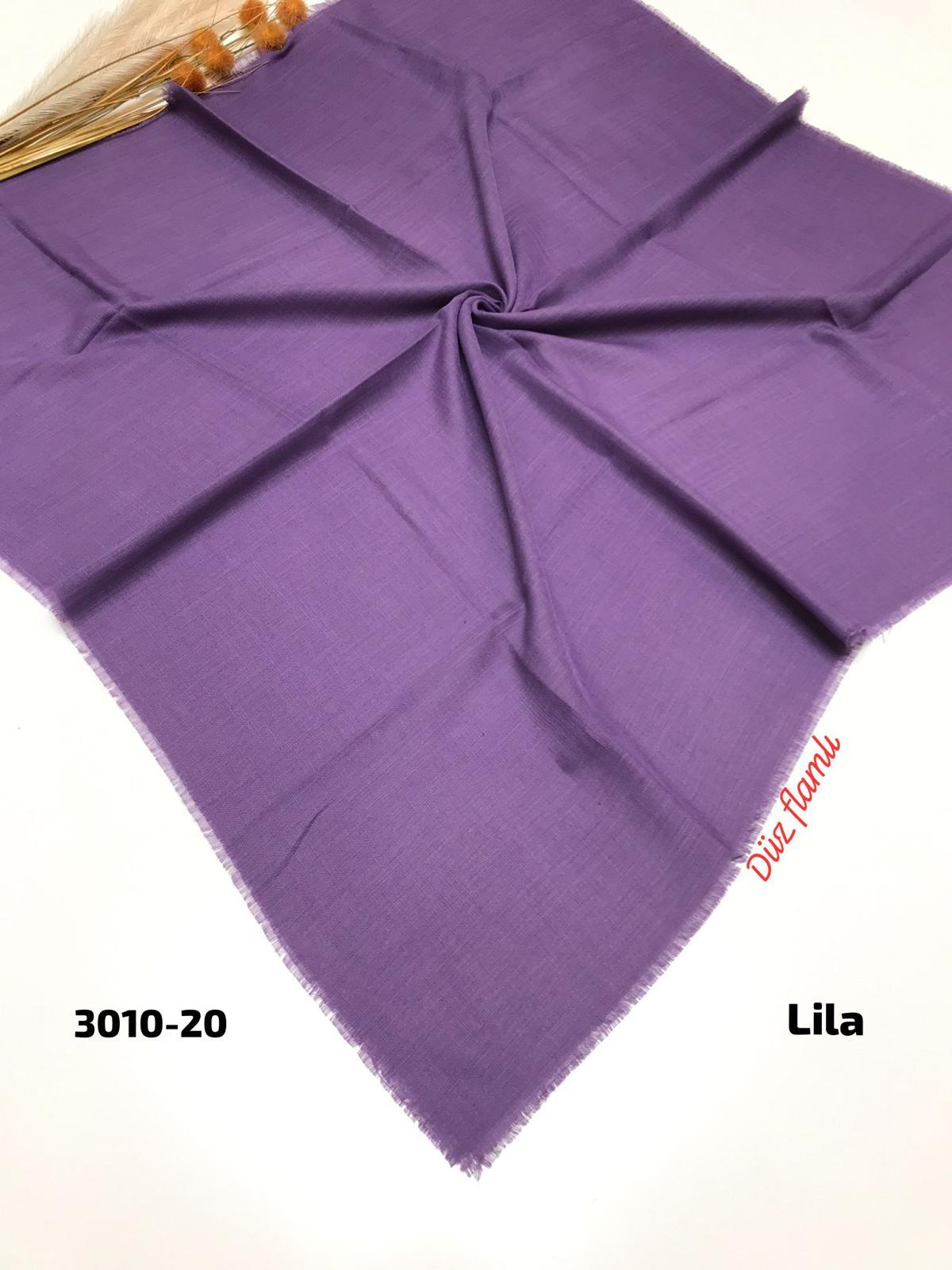 3010 Düz Flamlı Eşarp