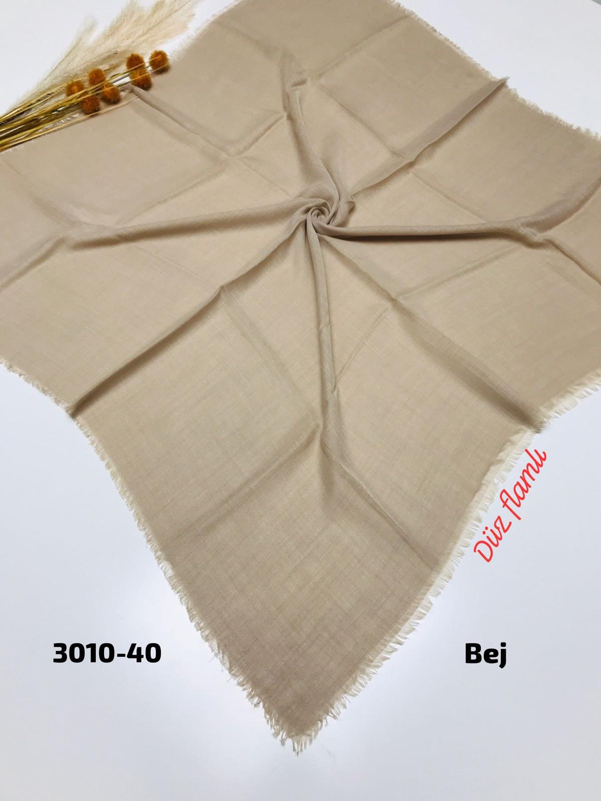 3010 Düz Flamlı Eşarp