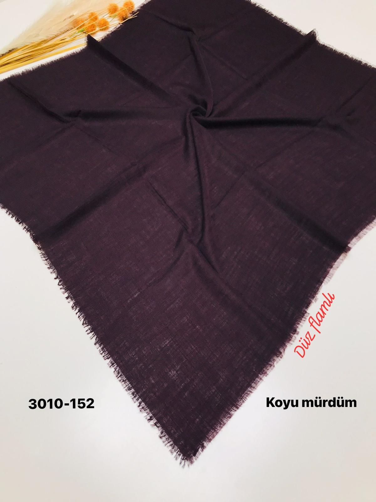 3010 Düz Flamlı Eşarp