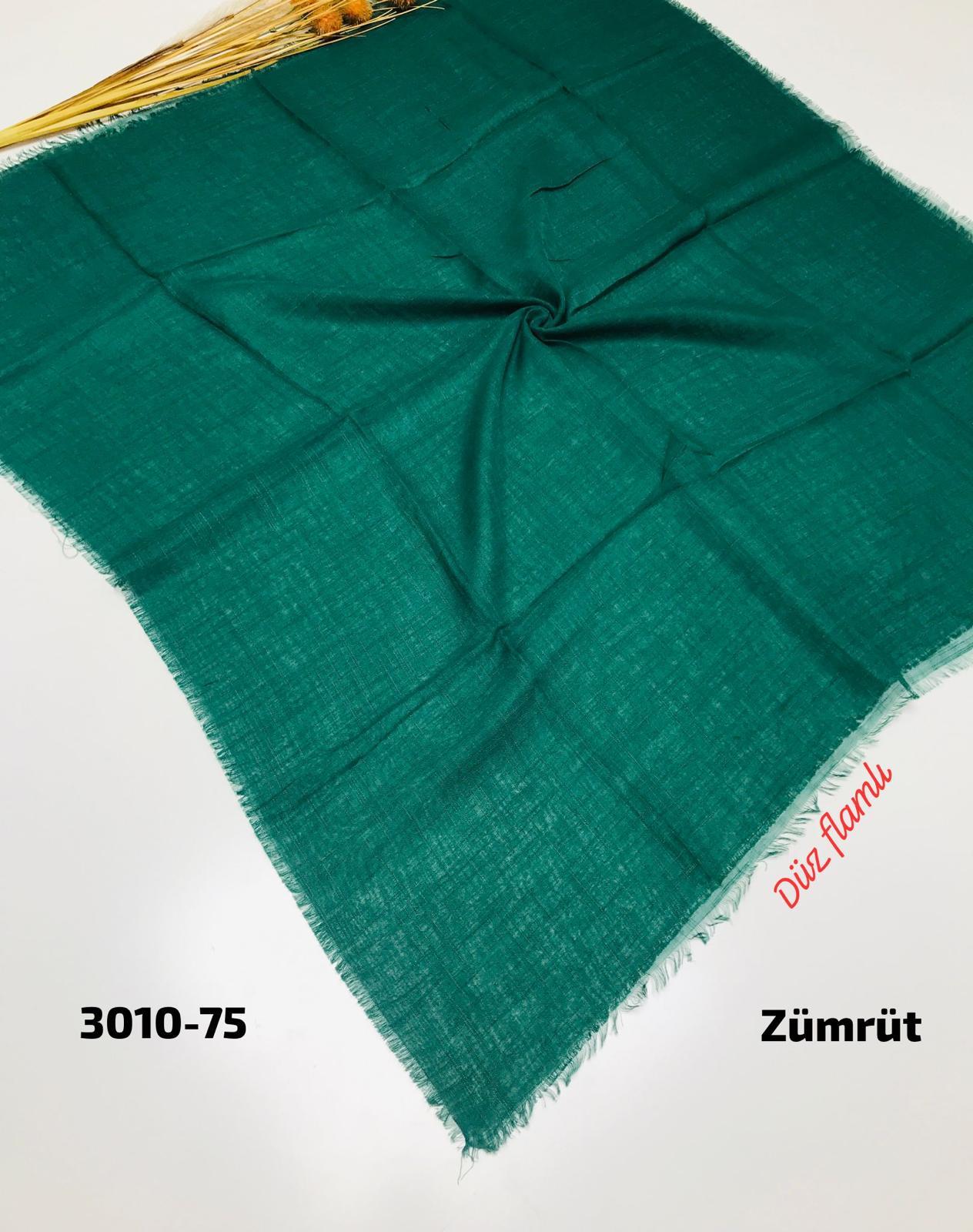 3010 Düz Flamlı Eşarp