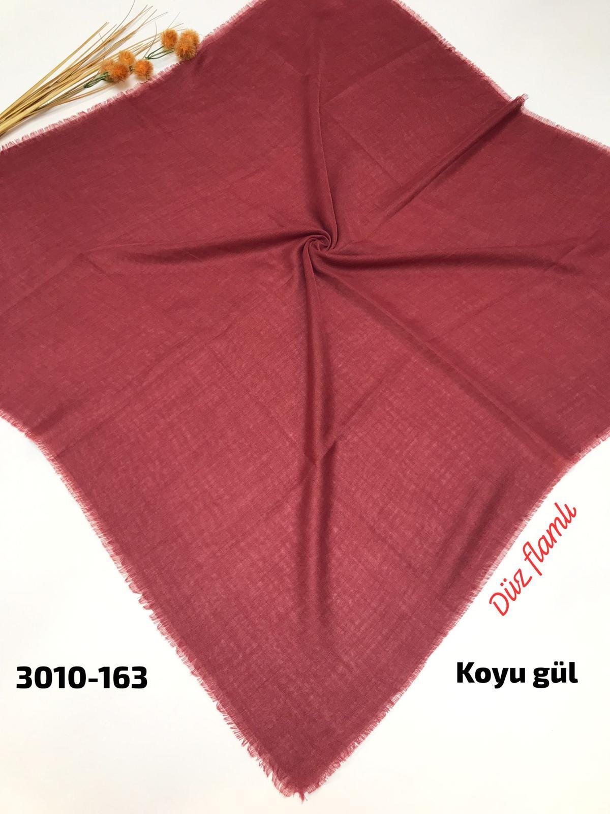 3010 Düz Flamlı Eşarp