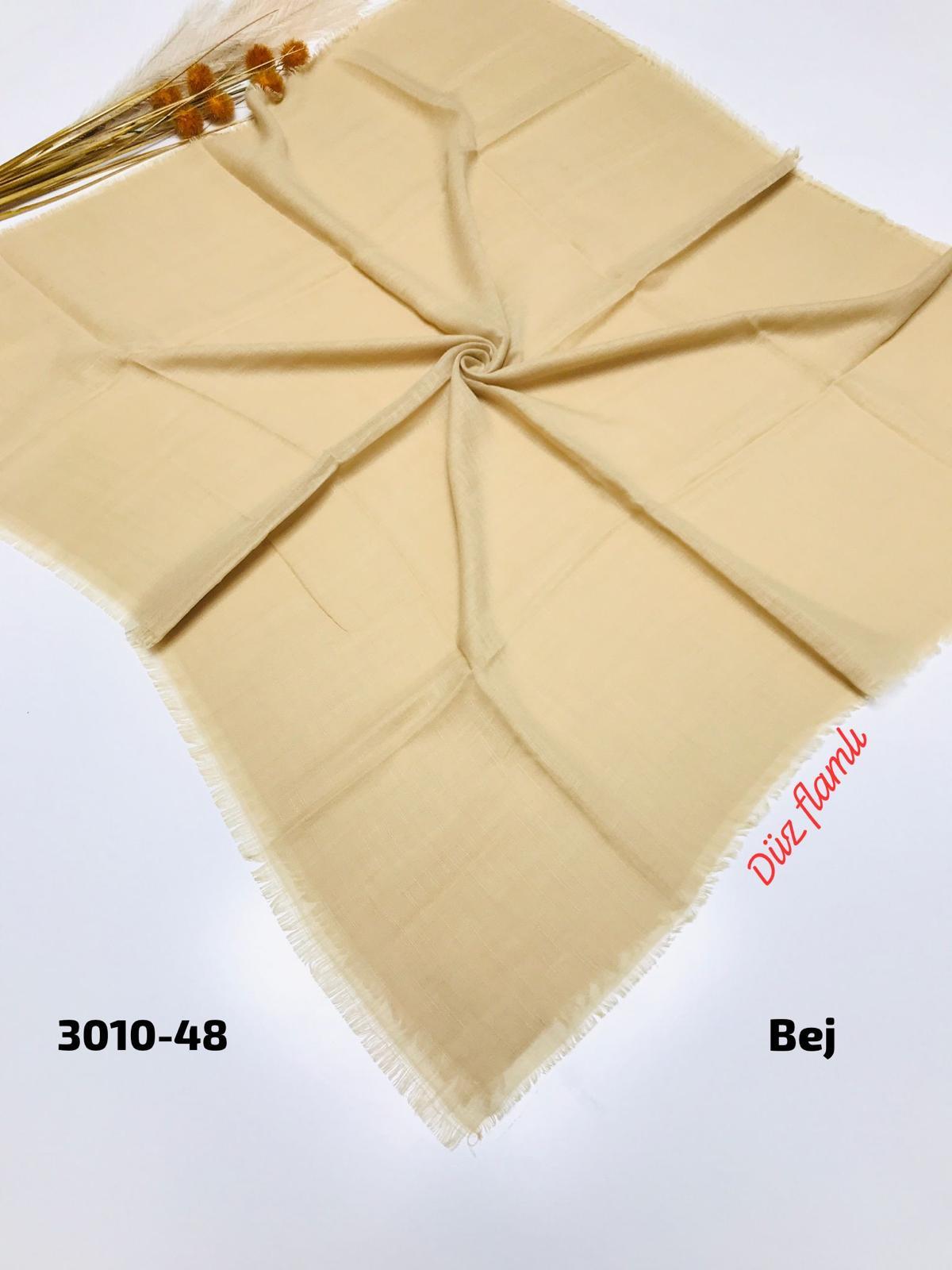 3010 Düz Flamlı Eşarp